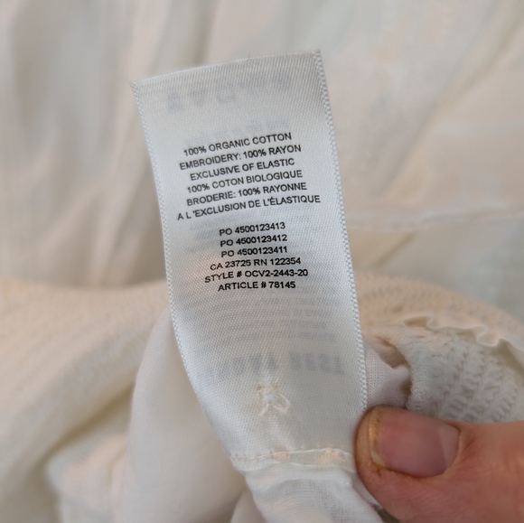 Aritzia Sunday Best Tea Elegant White Ruffled Women's Top Size S In EUC - Picture 8 of 11